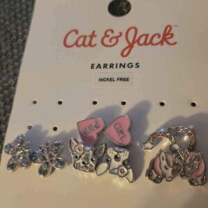 5 pairs of girls earrings